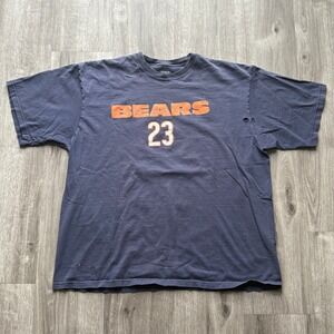 Reebok Chicago Bears Devin Hester 23 T-Shirt Mens XL Navy Blue Distressed NFL